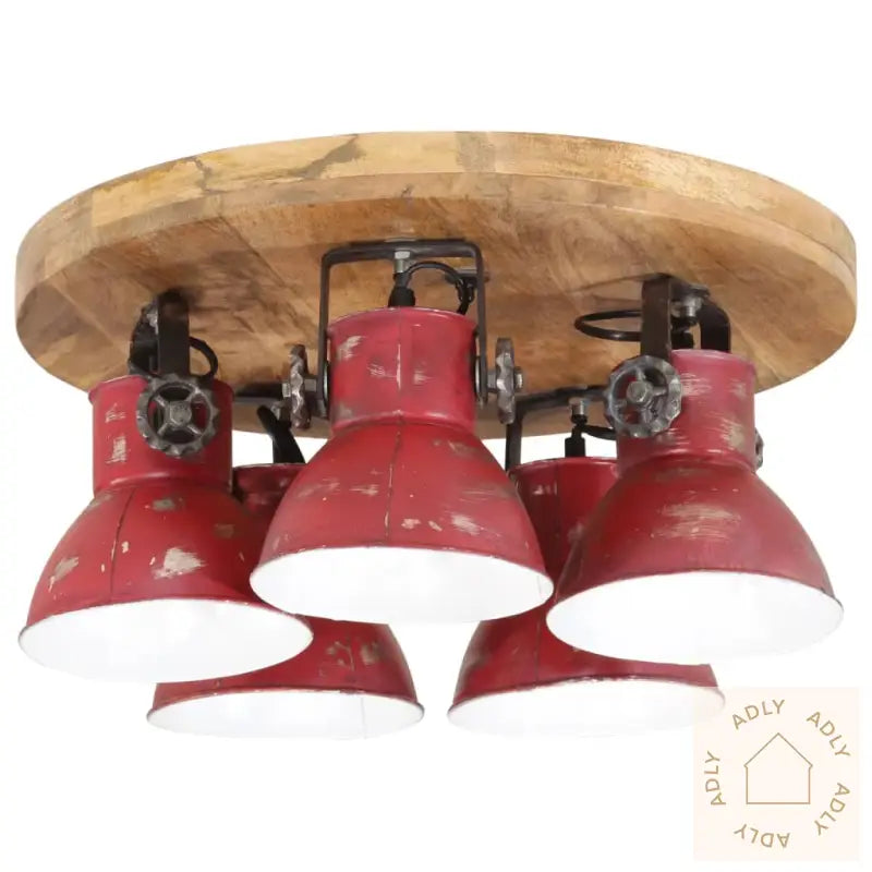 Taklampe 25 W Mørkerød 50X50X25 Cm E27