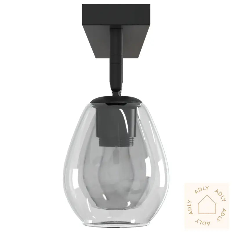 Taklamper Med Justerbar Glasskjerm Anthracite E27