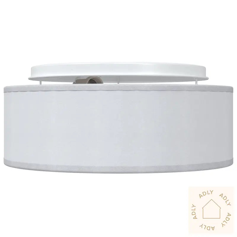 Taklamper Innfelt Grå Ø 30 Cm Stoff E27