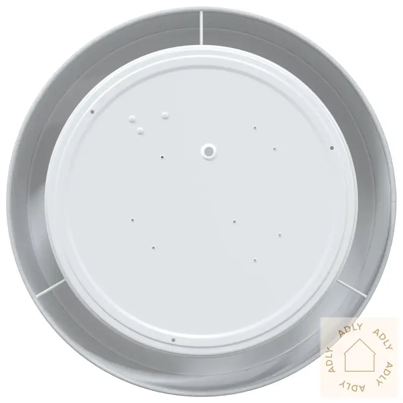 Taklamper Innfelt Grå Ø 30 Cm Stoff E27