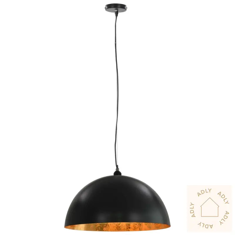 Taklamper 2 Stk Svart Og Gull Halvkuleformet 50 Cm E27