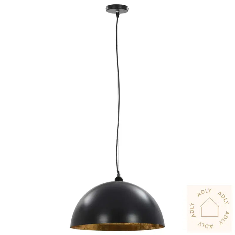 Taklamper 2 Stk Svart Og Gull Halvkuleformet 50 Cm E27