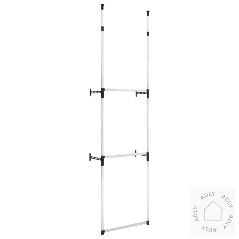 Teleskopisk Garderobesystem Med Stenger Aluminium