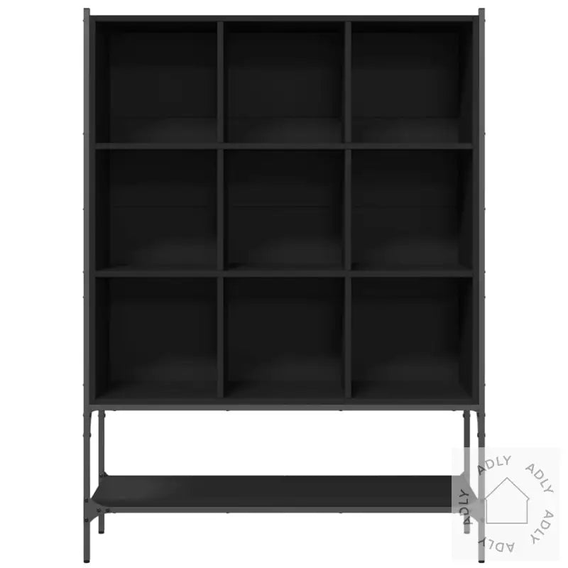 Bokhylle Svart 102X30X141,5 Cm Konstruert Tre