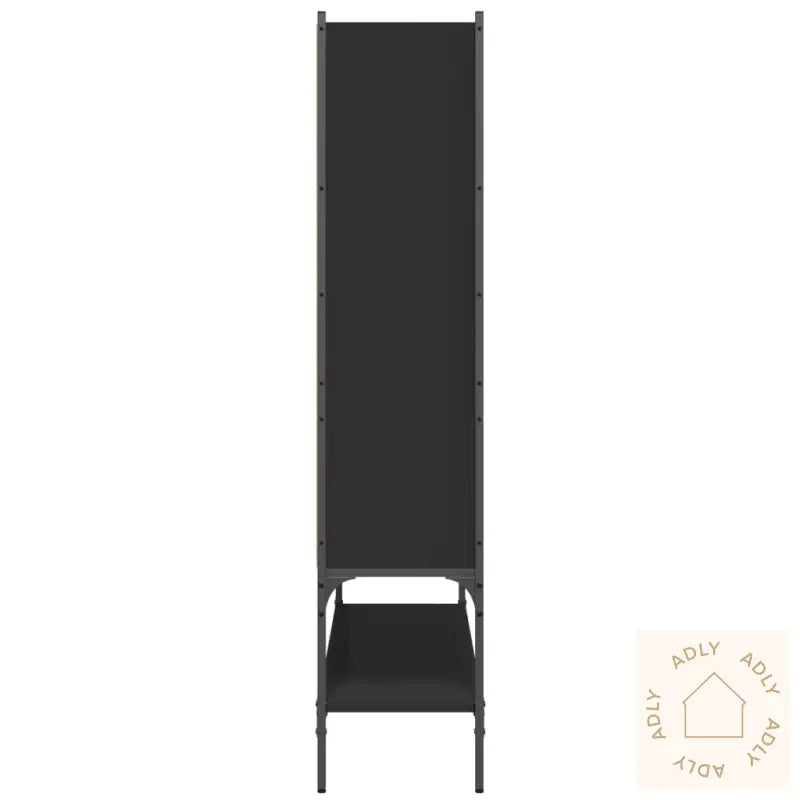 Bokhylle Svart 102X30X141,5 Cm Konstruert Tre