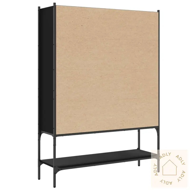 Bokhylle Svart 102X30X141,5 Cm Konstruert Tre