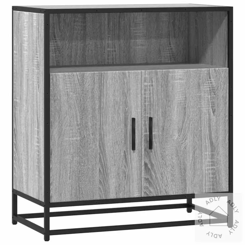 Skjenk Grå Sonoma 68X35X76 Cm Konstruert Tre