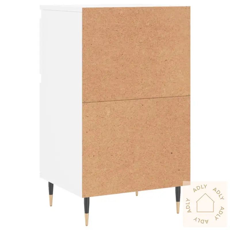 Skjenker 2 Stk Hvit 40X35X70 Cm Konstruert Tre