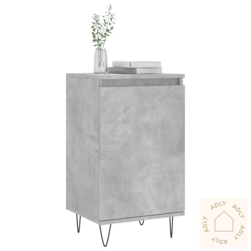 Skjenker 2 Stk Betonggrå 40X35X70 Cm Konstruert Tre