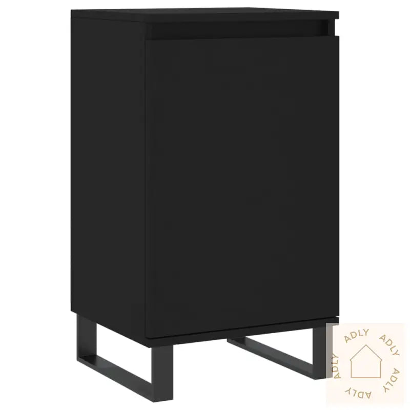 Skjenk 2 Stk Svart 40X35X70 Cm Konstruert Tre