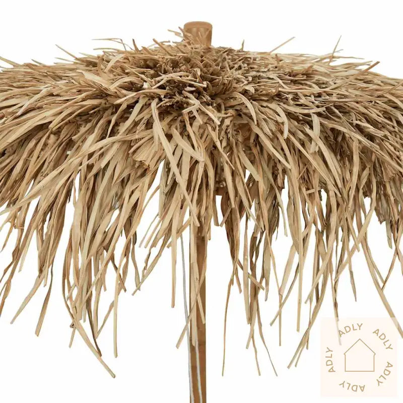 Tiki Paraply Med Banan Blad Kalesje 150 Cm Bambus