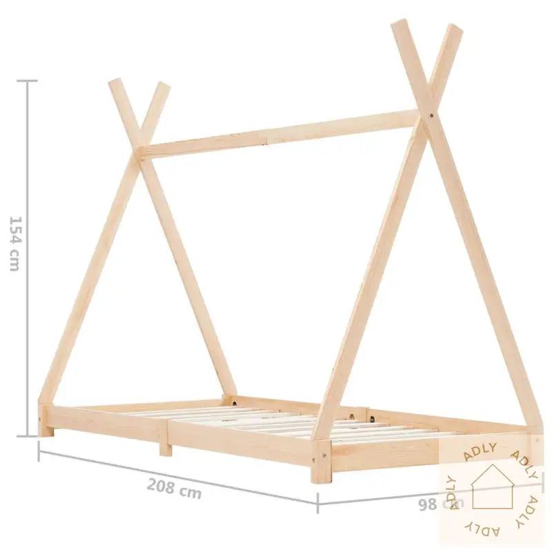 Sengeramme For Barn Heltre Furu 90X200 Cm