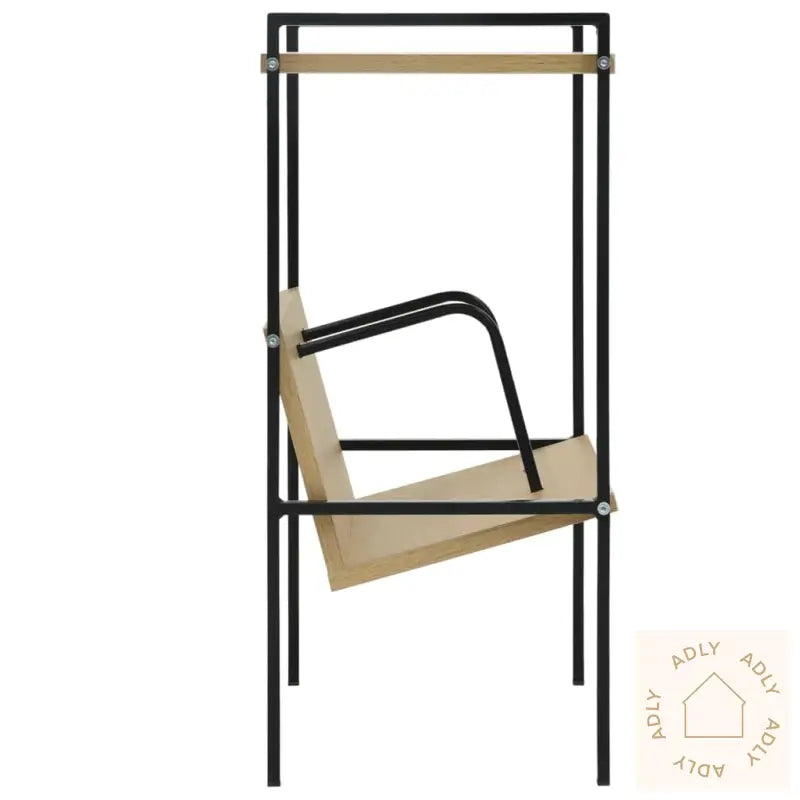 Bokhylle 2 Lag Svart Og Eik 52X28X59 Cm Konstruert Tre