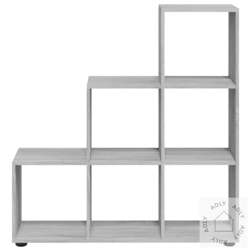 Bokhylle Grå Sonoma 107 Cm Konstruert Tre