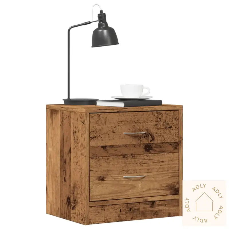 Nattbord 2 Stk Gammelt Tre 40X30X40 Cm Konstruert Tre