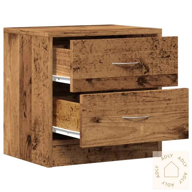 Nattbord 2 Stk Gammelt Tre 40X30X40 Cm Konstruert Tre