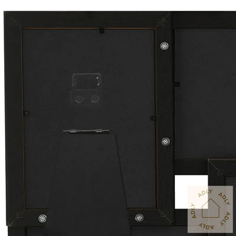 Fotorammekollasj For 4X(10X15 Cm) Bilde Svart Mdf