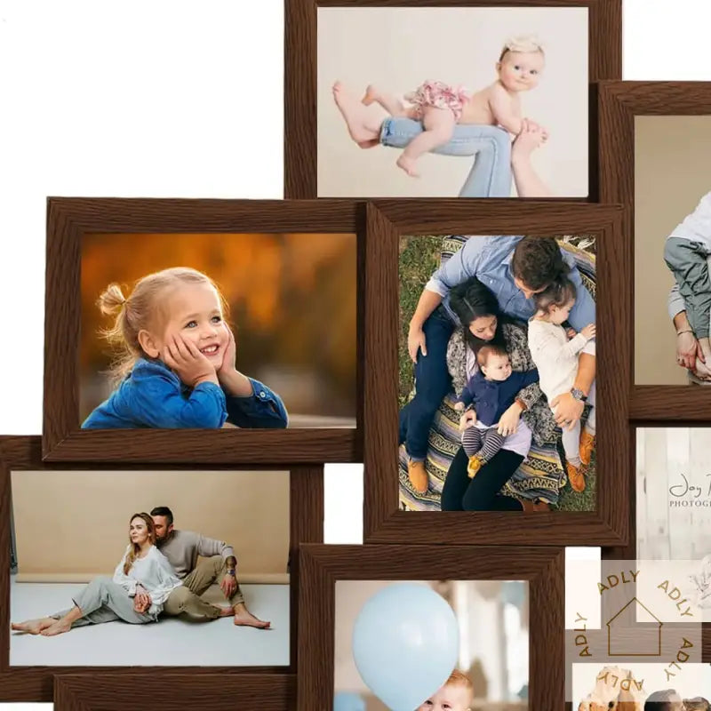 Fotorammekollasj For10X(10X15 Cm) Bilde Mørkebrun Mdf