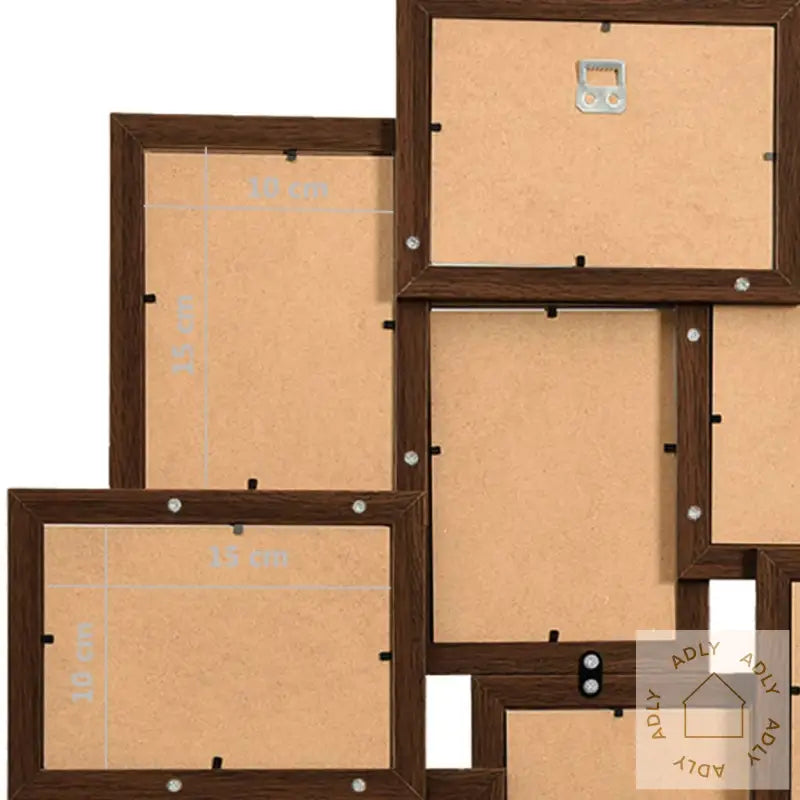 Fotorammekollasj For10X(10X15 Cm) Bilde Mørkebrun Mdf