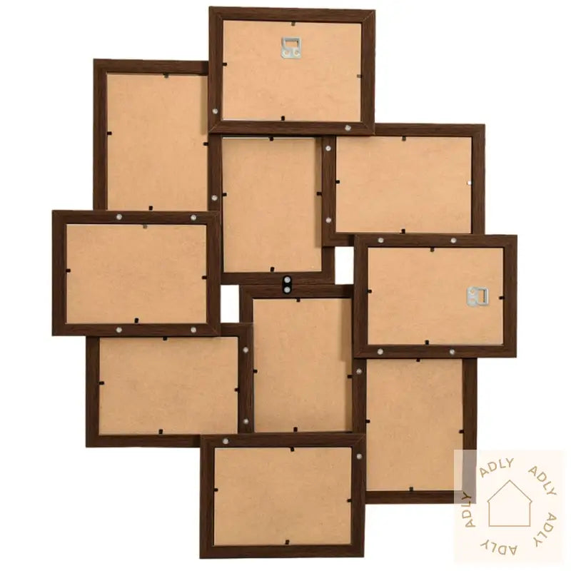 Fotorammekollasj For10X(10X15 Cm) Bilde Mørkebrun Mdf