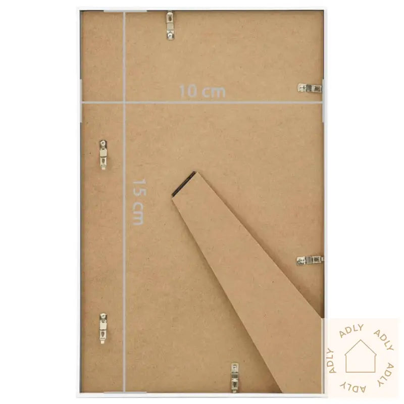 Fotorammekollasj For Bord 3 Stk Hvit 10X15 Cm Mdf