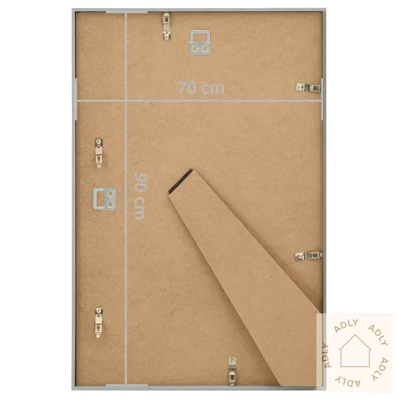 Fotorammekollasje For Vegg Eller Bord 5 Stk 70X90 Cm Mdf Sølv