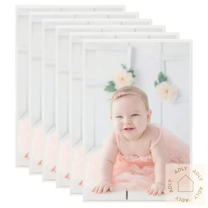 Fotorammekollasje For Vegg Eller Bord 5 Stk 70X90 Cm Mdf Sølv
