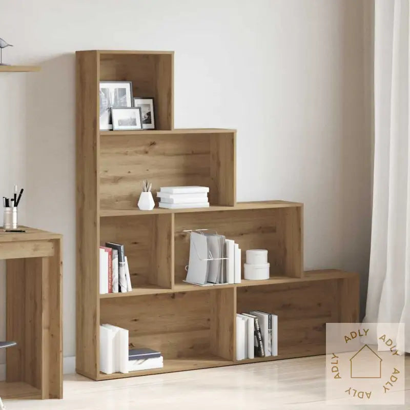 Bokhylle Artisan Eik 157X24X160 Cm Konstruert Tre