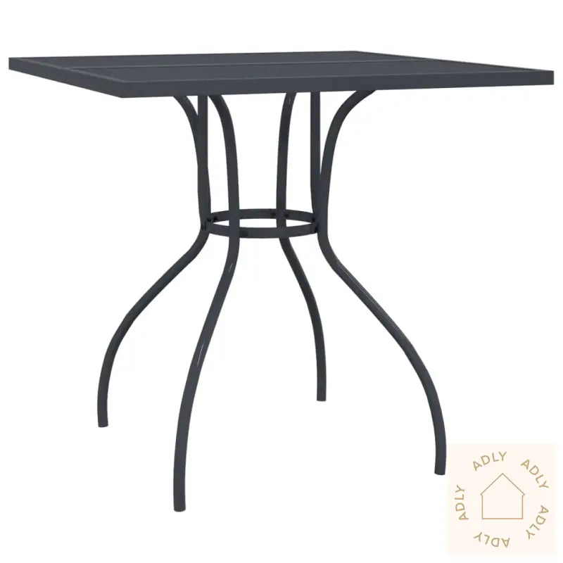 Utendørs Spisestue 5 Deler Antrasitt Stål