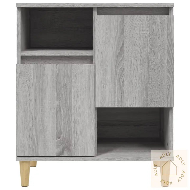 Skjenker 2 Stk Grå Sonoma 60X35X70 Cm Konstruert Tre