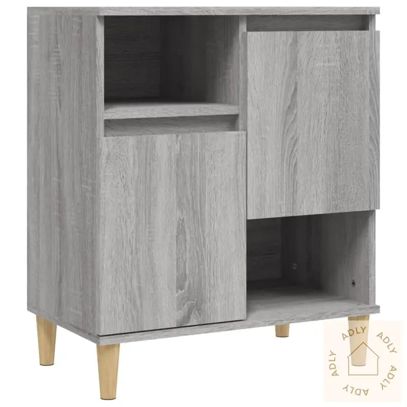 Skjenker 2 Stk Grå Sonoma 60X35X70 Cm Konstruert Tre