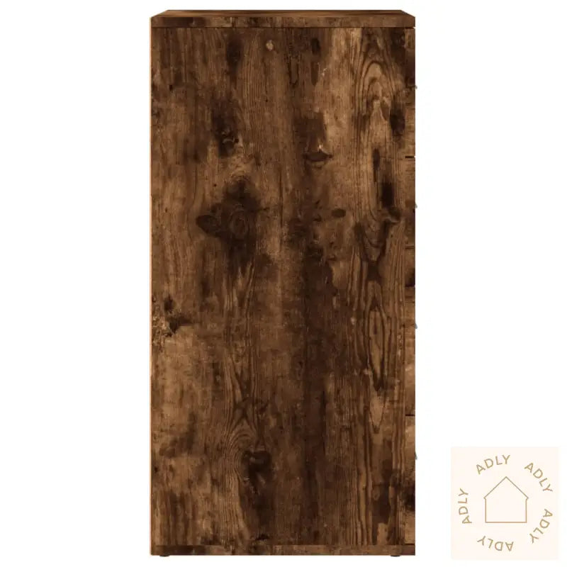 Skjenker 2 Stk Røkt Eik 60X39X80 Cm Konstruert Tre