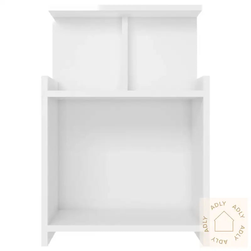 Nattbord Høyglans Hvit 40X35X60 Cm Konstruert Tre