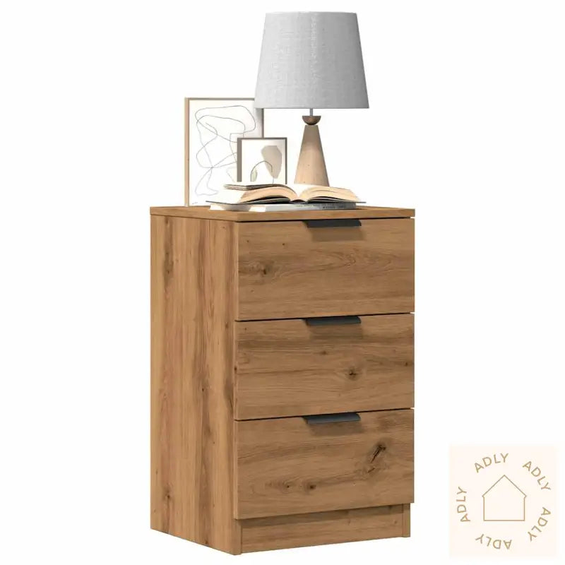 Nattbord 2 Stk Artisan Eik 40X36X65 Cm Konstruert Tre