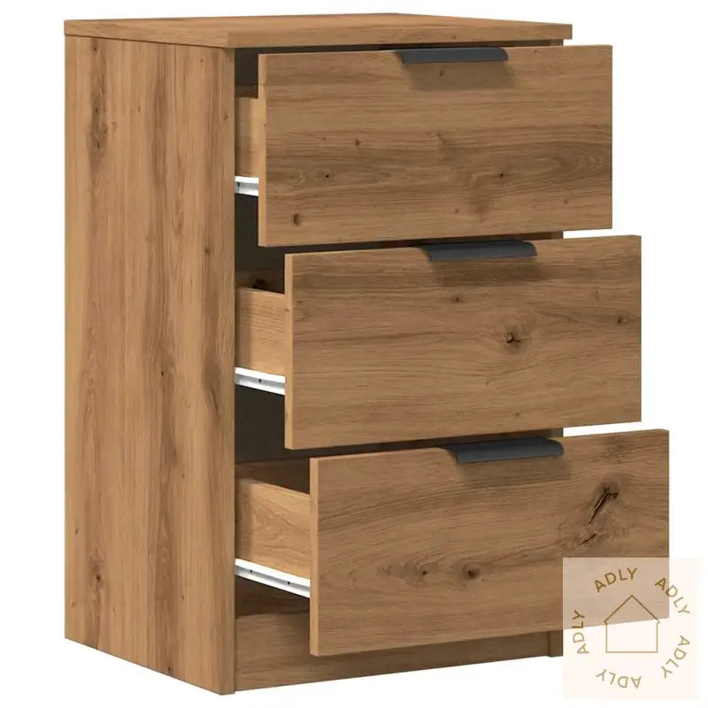Nattbord 2 Stk Artisan Eik 40X36X65 Cm Konstruert Tre