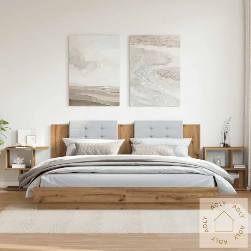 Nattbord 2 Stk Artisan Eik 50X30X51,5 Cm Konstruert Tre