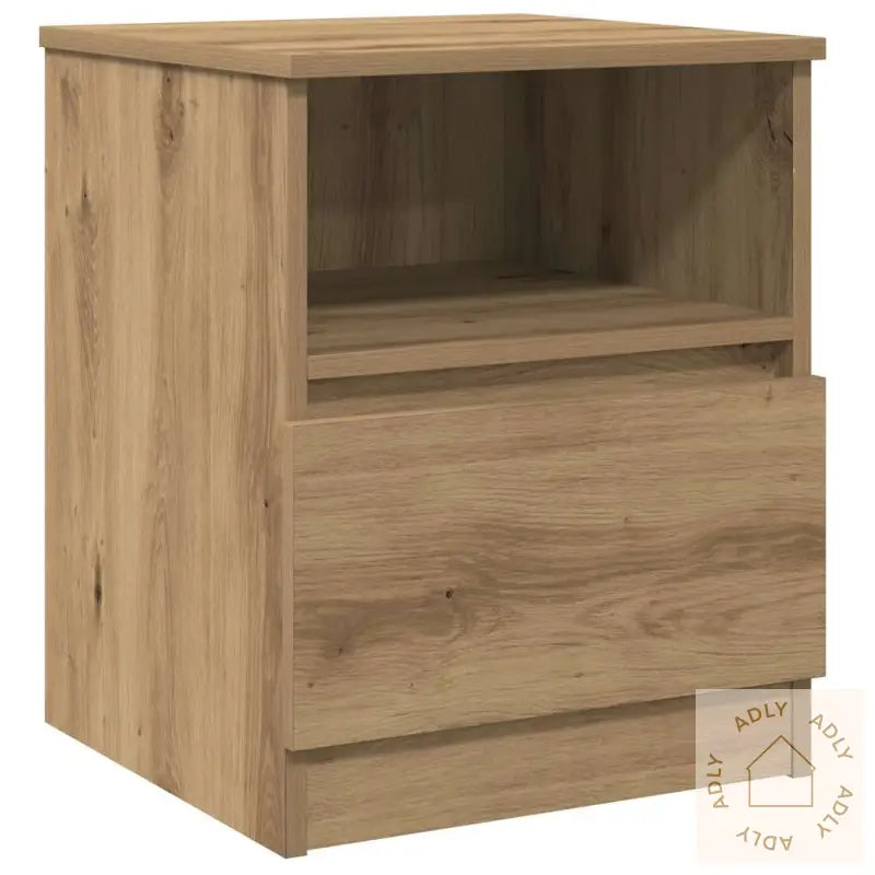 Nattbord 2 Stk Artisan Eik 40X40X50 Cm Konstruert Tre