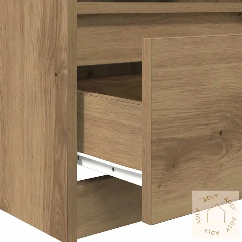 Nattbord 2 Stk Artisan Eik 40X40X50 Cm Konstruert Tre