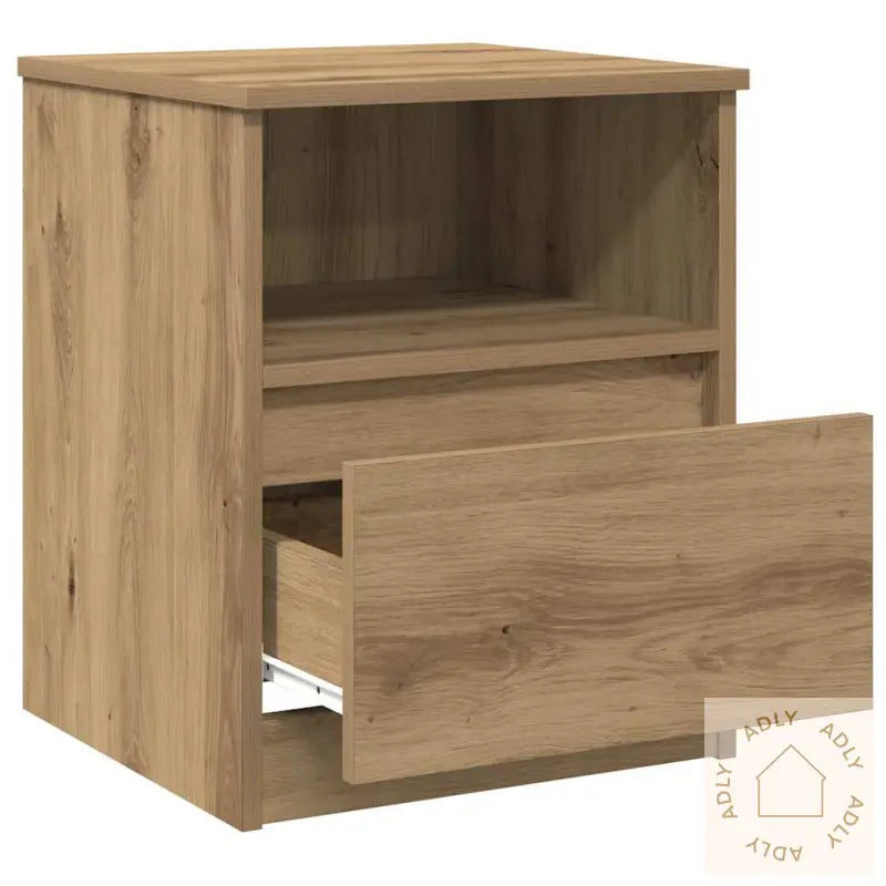 Nattbord 2 Stk Artisan Eik 40X40X50 Cm Konstruert Tre
