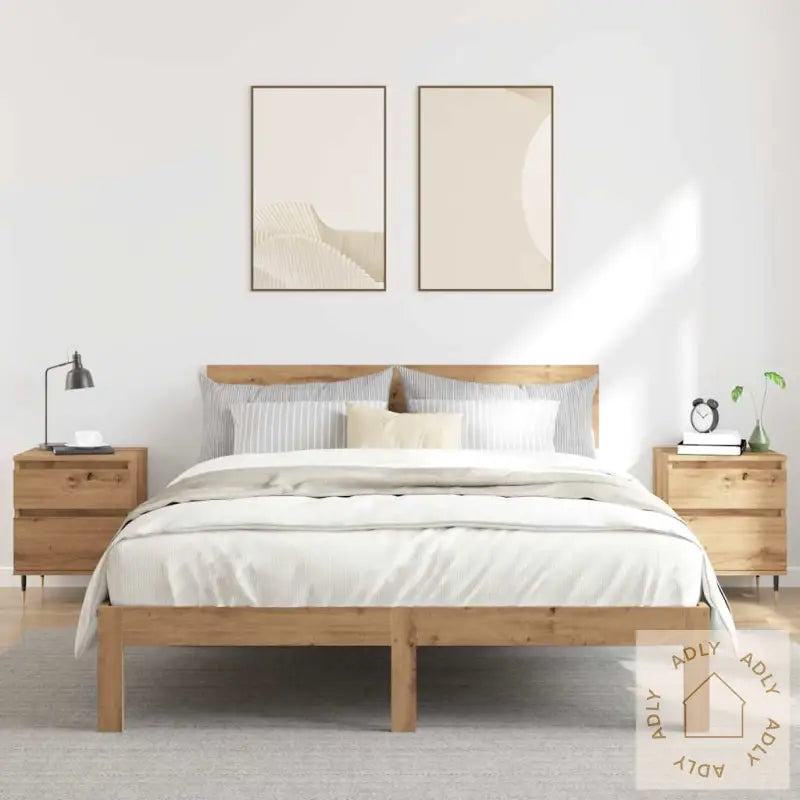 Nattbord 2 Stk Artisan Eik 40X35X50 Cm Konstruert Tre
