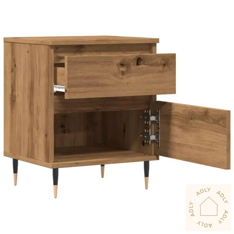 Nattbord 2 Stk Artisan Eik 40X35X50 Cm Konstruert Tre