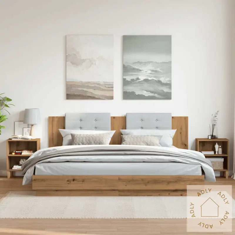 Nattbord 2 Stk Artisan Eik 40X30X50 Cm Konstruert Tre