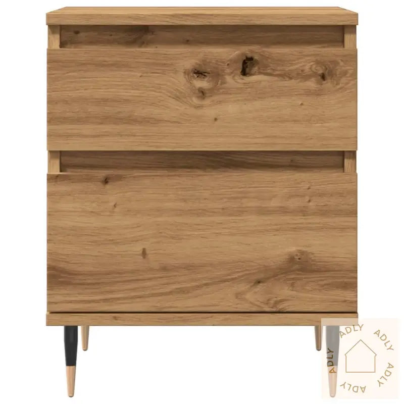 Nattbord 2 Stk Artisan Eik 40X35X50 Cm Konstruert Tre