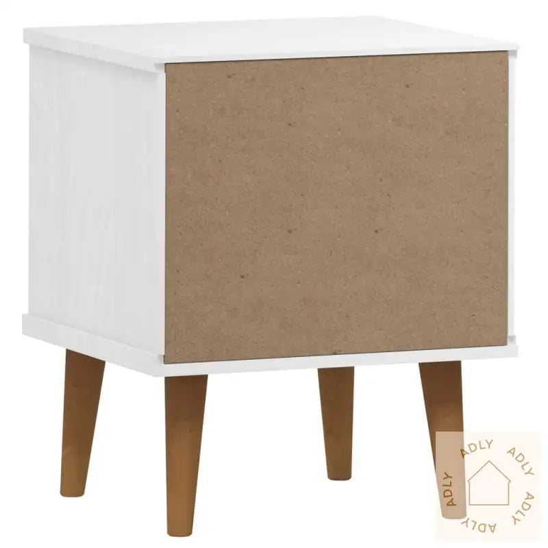 Nattbord Molde Hvit 40X35X48 Cm Heltre Furu