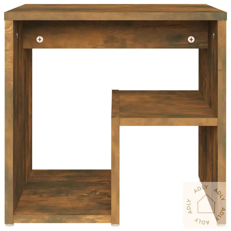Nattbord 2 Stk Røkt Eik 40X30X40 Cm Konstruert Tre