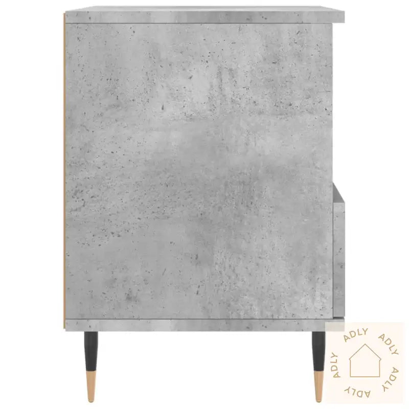 Nattbord 2 Stk Betonggrå 40X35X50 Cm Konstruert Tre