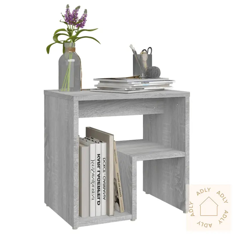 Nattbord 2 Stk Grå Sonoma 40X30X40 Cm Konstruert Tre
