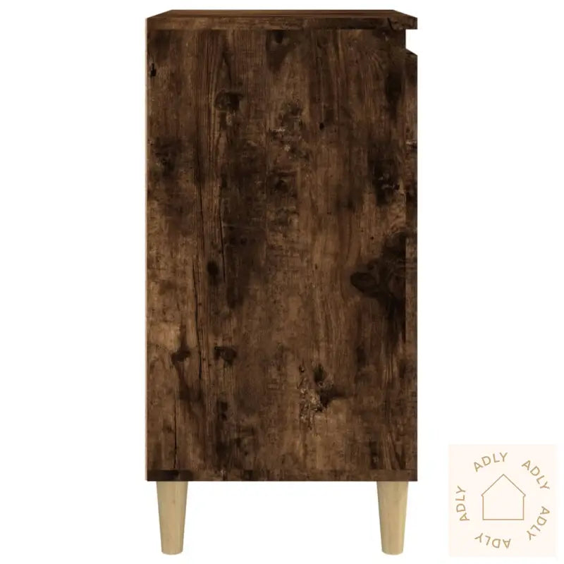 Nattbord 2 Stk Røkt Eik 40X35X70 Cm Konstruert Tre