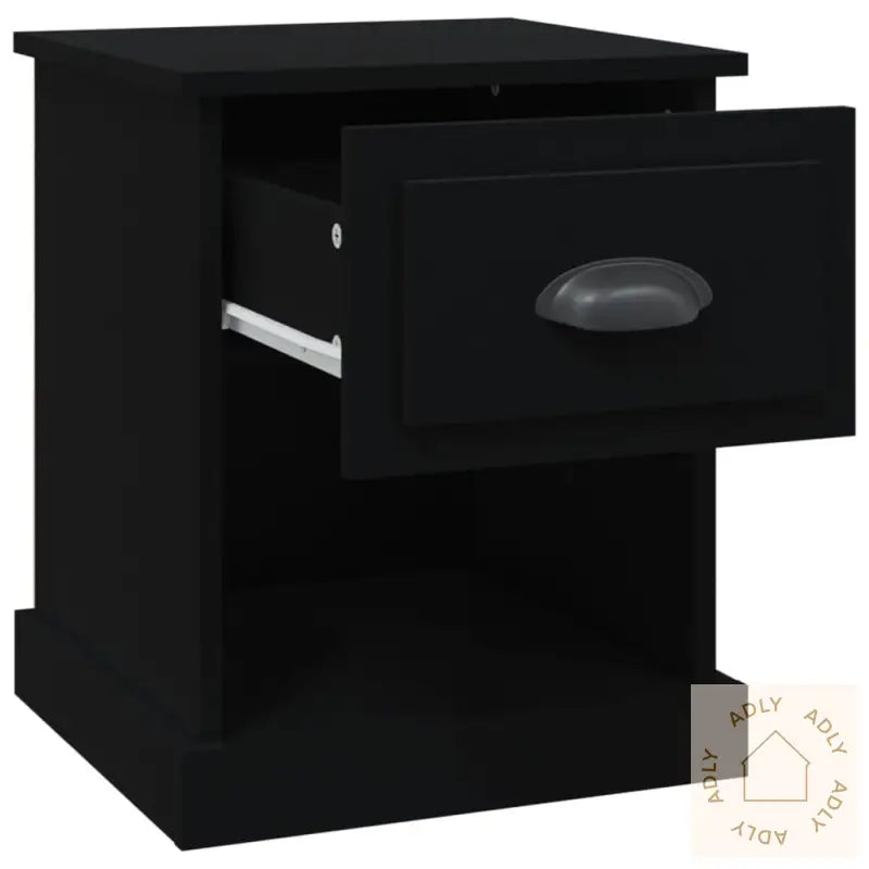 Nattbord Svart 39X39X47,5 Cm Konstruert Tre