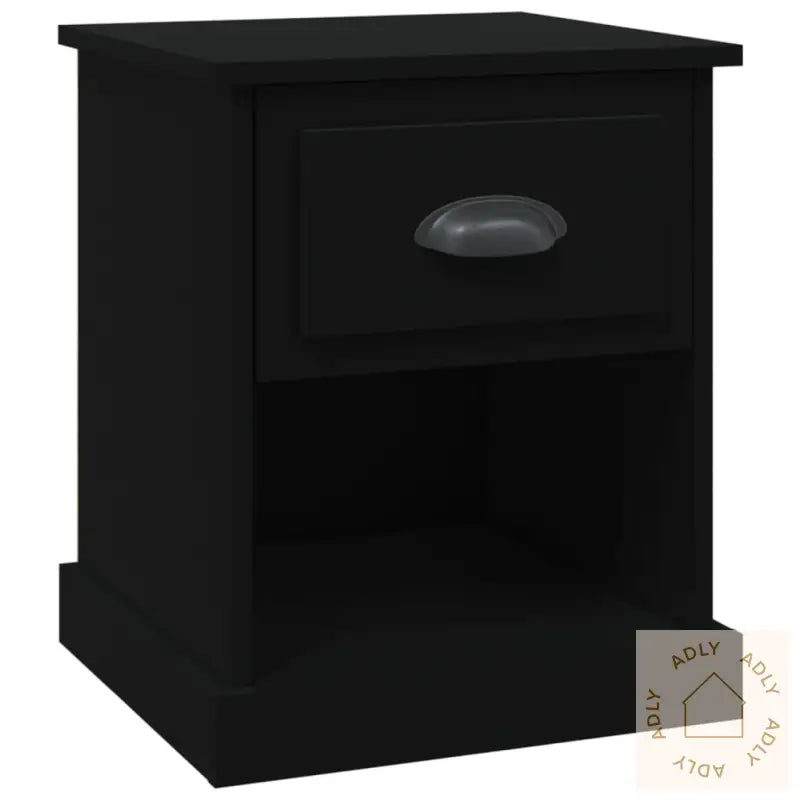 Nattbord Svart 39X39X47,5 Cm Konstruert Tre